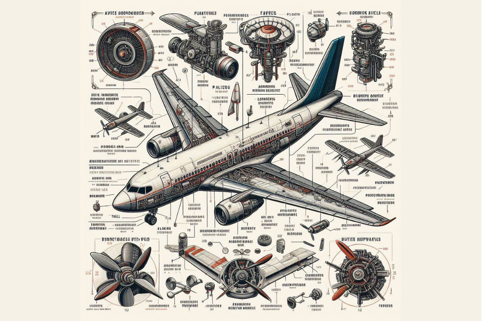 bagian dalam pesawat